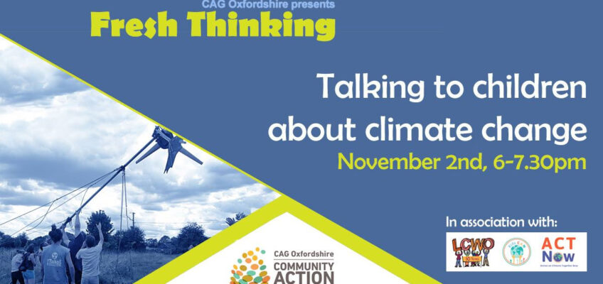 How to talk to kids about climate change in a safe and empowering way – workshop on November 2nd!
